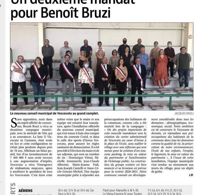 Deuxième mandat pour le maire Benoît Bruzi